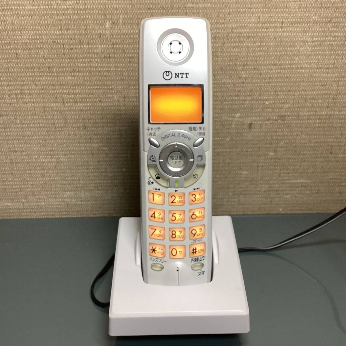 NTT 2.4Gデジタルコードレス電話機 PI4 充電器付き ジャンク品