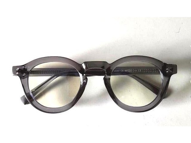 Boston Master ボストンマスター クリアグレー 太ぶち メガネ 01