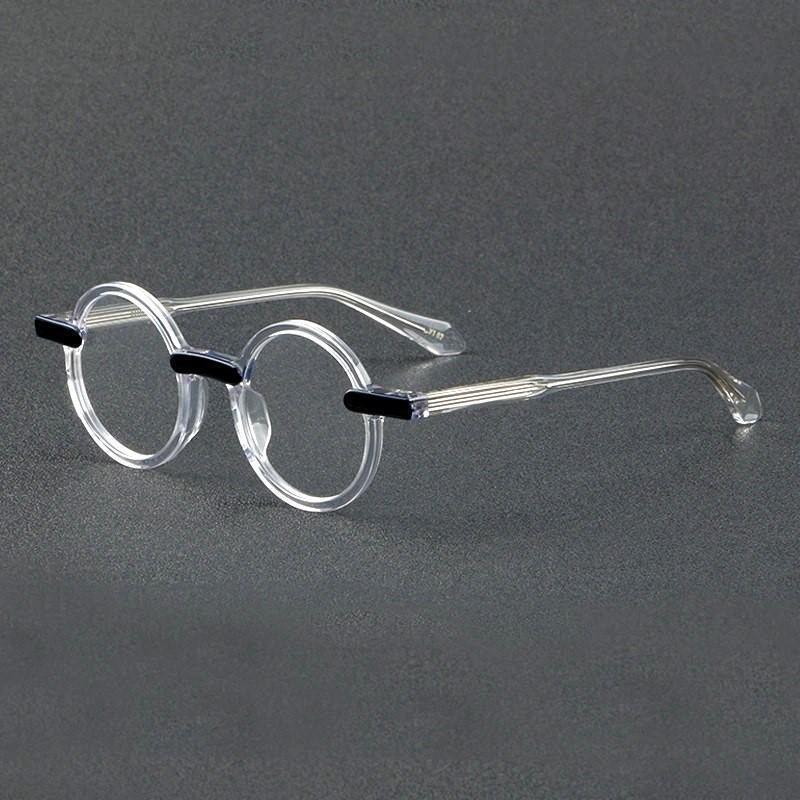 Trick Round トリックラウンド 丸メガネ クリア×ブラックライン 02