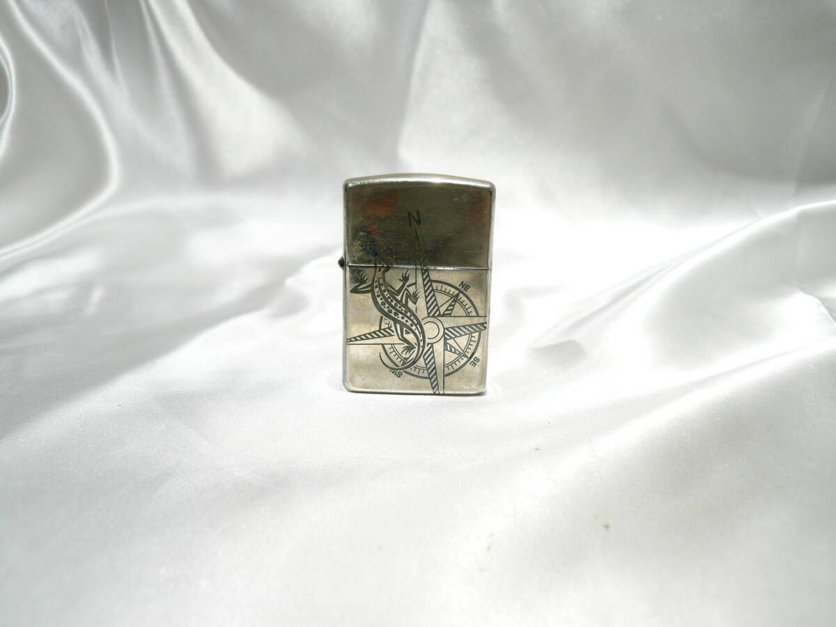 ☆zippo ジッポー ライター ADVENTURE TEAE Marlboro マルボロ リザード コンパス 使用品 ☆