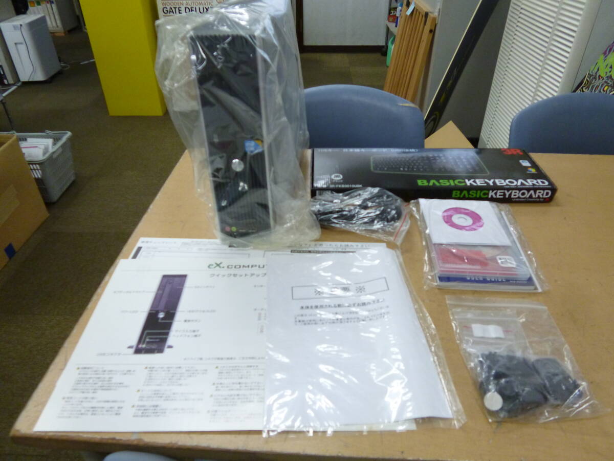 美品 eX.computer エアロスリム スリムタワーPC RS3J-B24/S [W-73] 送料無料(北海道・沖縄・離島・佐川急便中継料金がかかる地域は除く)