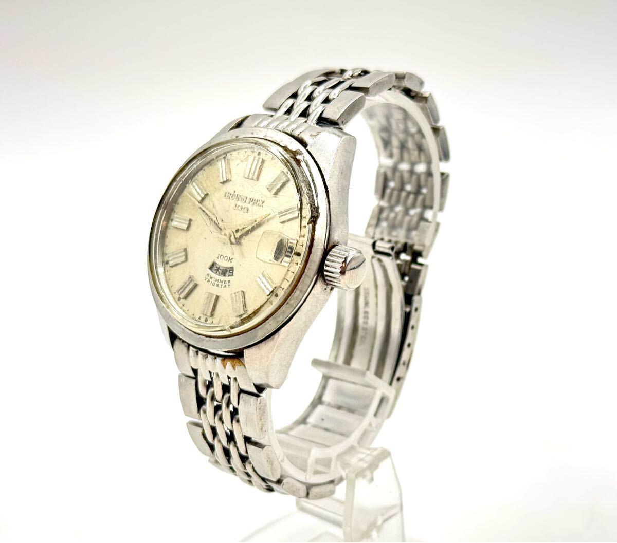 動作/訳あり■ORIENT オリエント GRAND PRIX 100 T19416 自動巻き メンズ腕時計 腕時計 時計■兵庫県姫路市から 25-1894