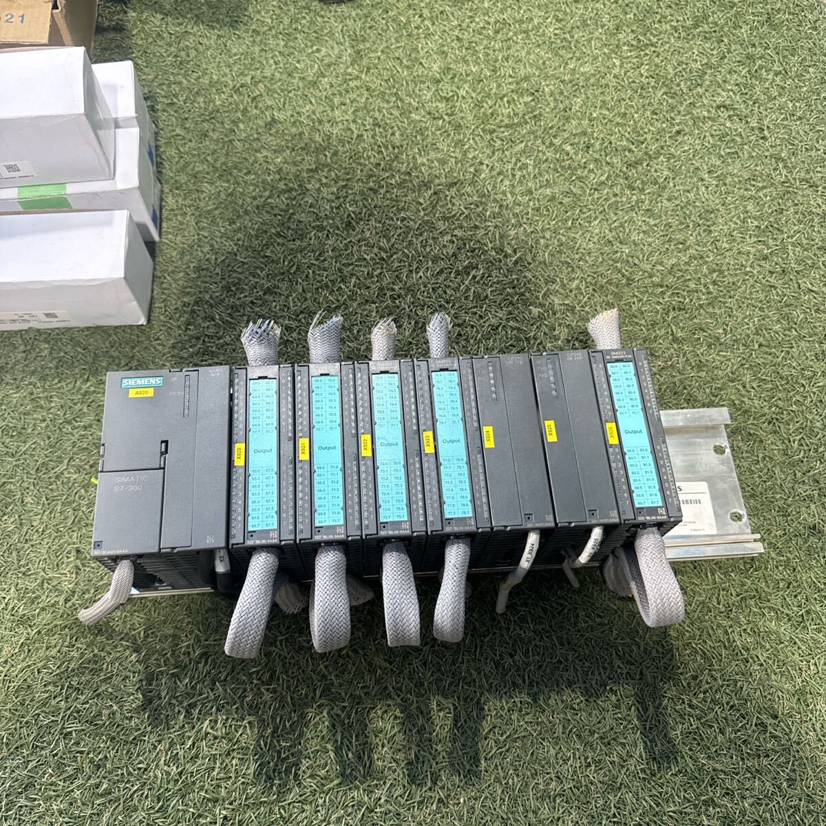 5D061 SIEMENS シーメンス SIMATIC PLC シーケンサ S7-300 IM361／SM322 (5個)／CP340 (2個) 保証付き