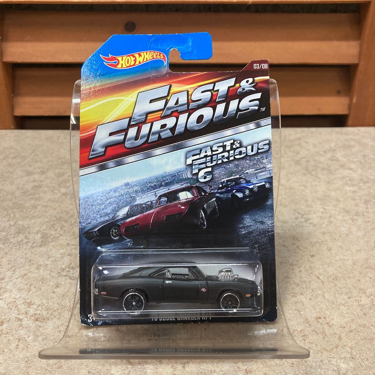 △308【Hot Wheels】ホットウィール FAST &FURIOUS6 '70 DODGE CHARGER P/T ダッジ チャレンジャー ワイルドスピード