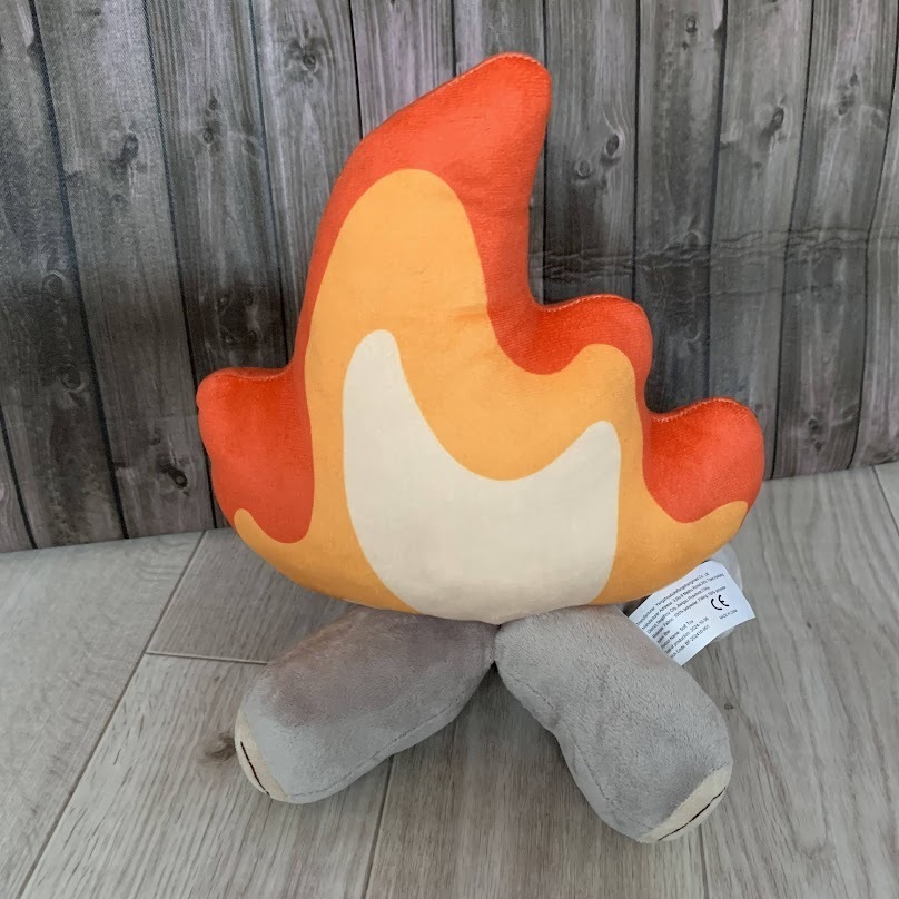 ■新品■焚き火　ぬいぐるみ■【30㎝】超かわいい♪　ボンファイアー　クッション　キャンプファイヤー　アウトドア　キャンプ　ふわふわ