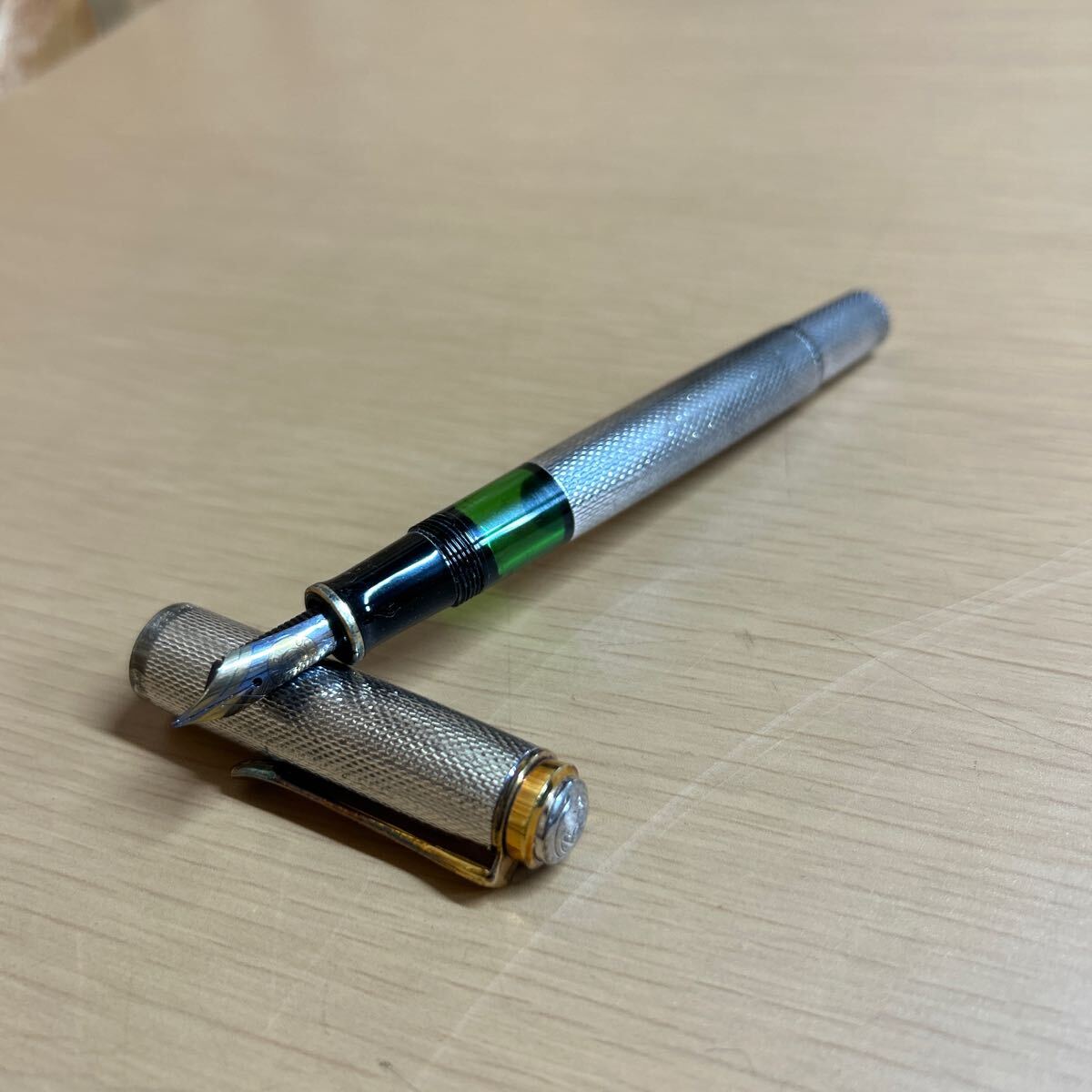 KS338】PELIKAN ペリカン　万年筆　150周年記念限定　文房具　シルバー