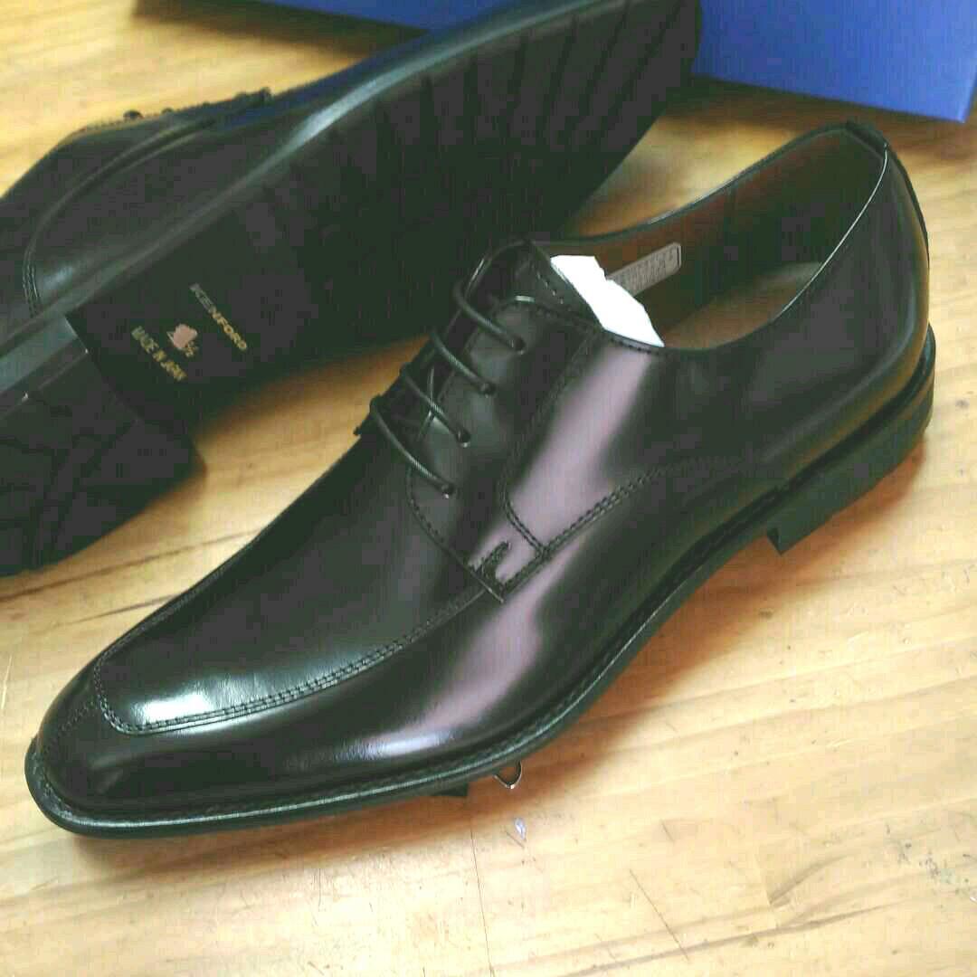 新品 ケンフォード by REGAL 本革ビジネスシューズ KB４７ Uチップ ２５.5cmｐ甲高の方にお勧め
