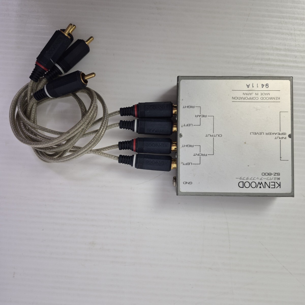 ケンウッド SZ-800 純正パワーアップアダブター KENWOOD RCAケーブル ラインケーブル カーオーディオ コンバーター