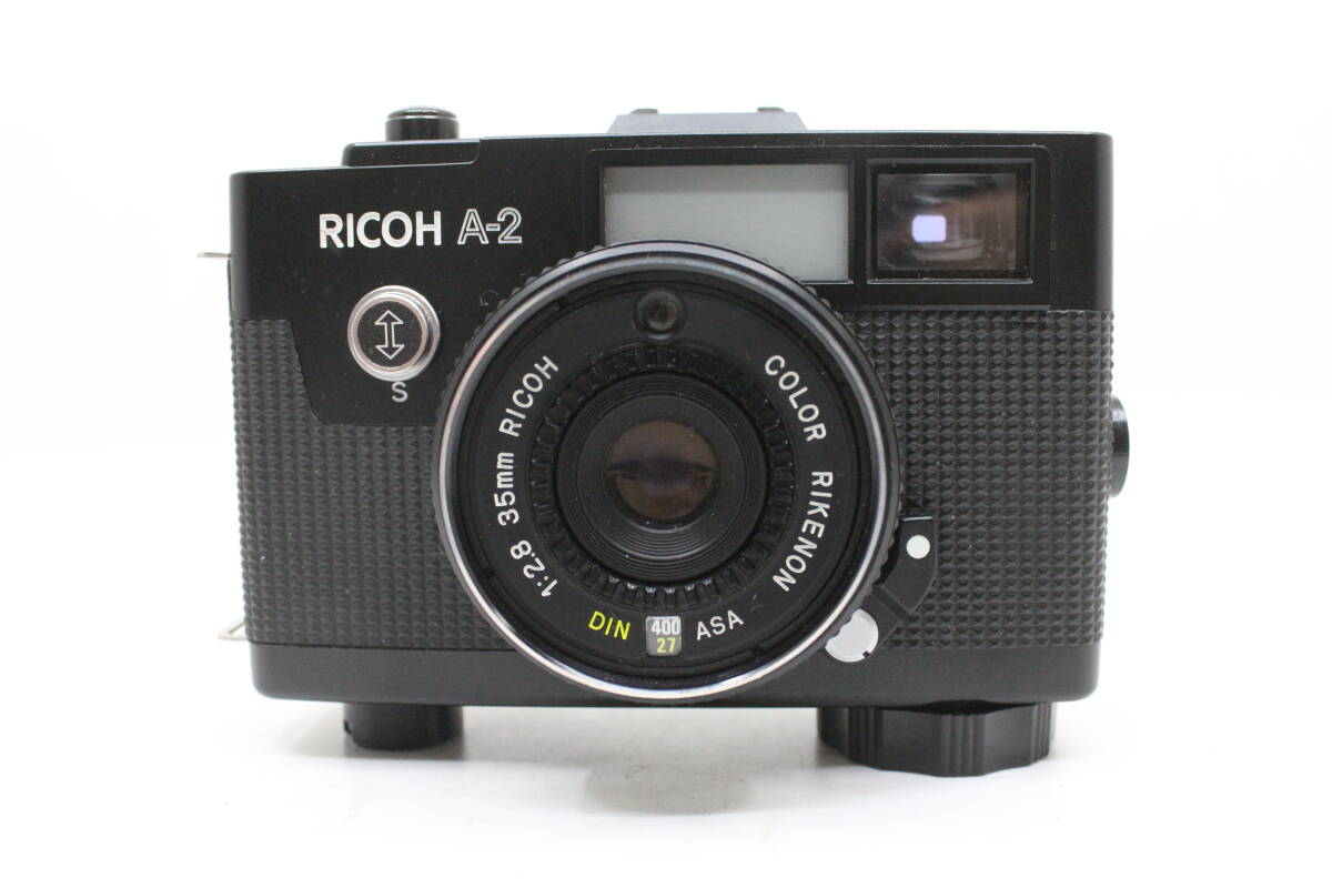 ★良品★RICOH リコー A-2 35mm 2.8 単集点コンパクトフィルムカメラ！動作品！ OK7663