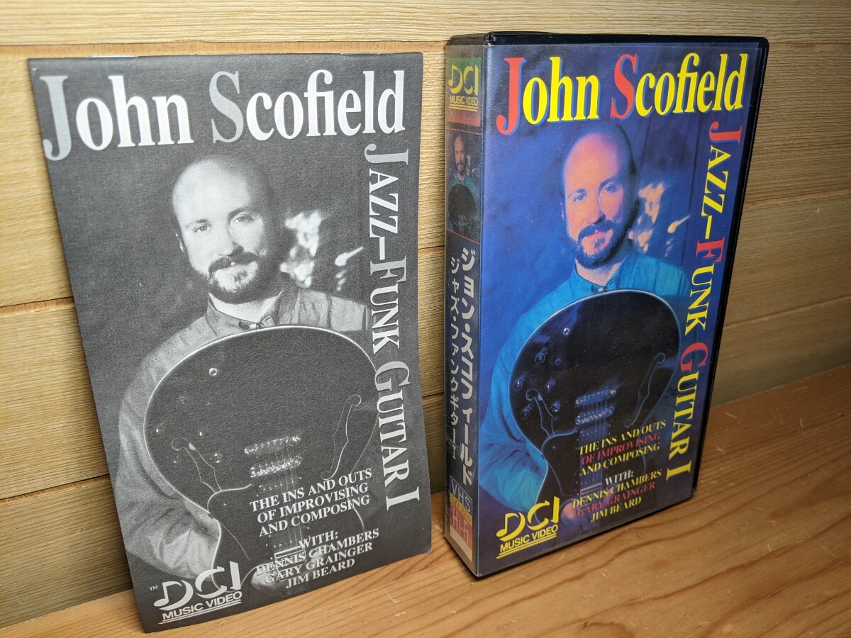 譜例集付 日本語字幕 教則 ジョンスコフィールド ジャズ ファンクギター Ⅰ JAZZ-FUNK GUITAR John Scofield jazz guitar ジャズギター vhs