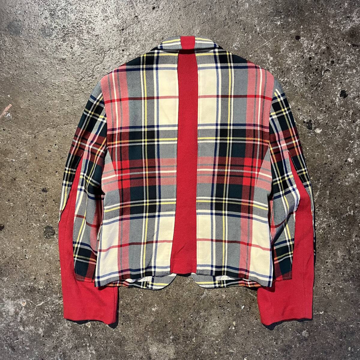 COMME des GARCONS HOMME PLSU 00aw ドッキングチェックジャケット コムデギャルソンオムプリュス 2000aw AD2000 ドッキングロック期
