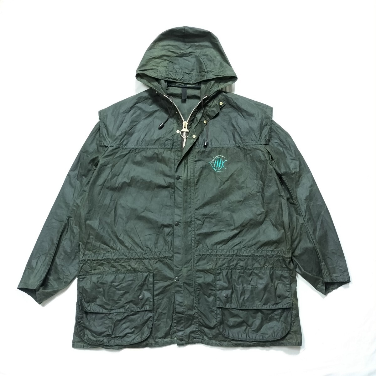 Mint Deadstock 80s Barbour unlined durham　c42 2crest　ほぼデッド　アンラインド ダラム　ダーハム　バブアー　　