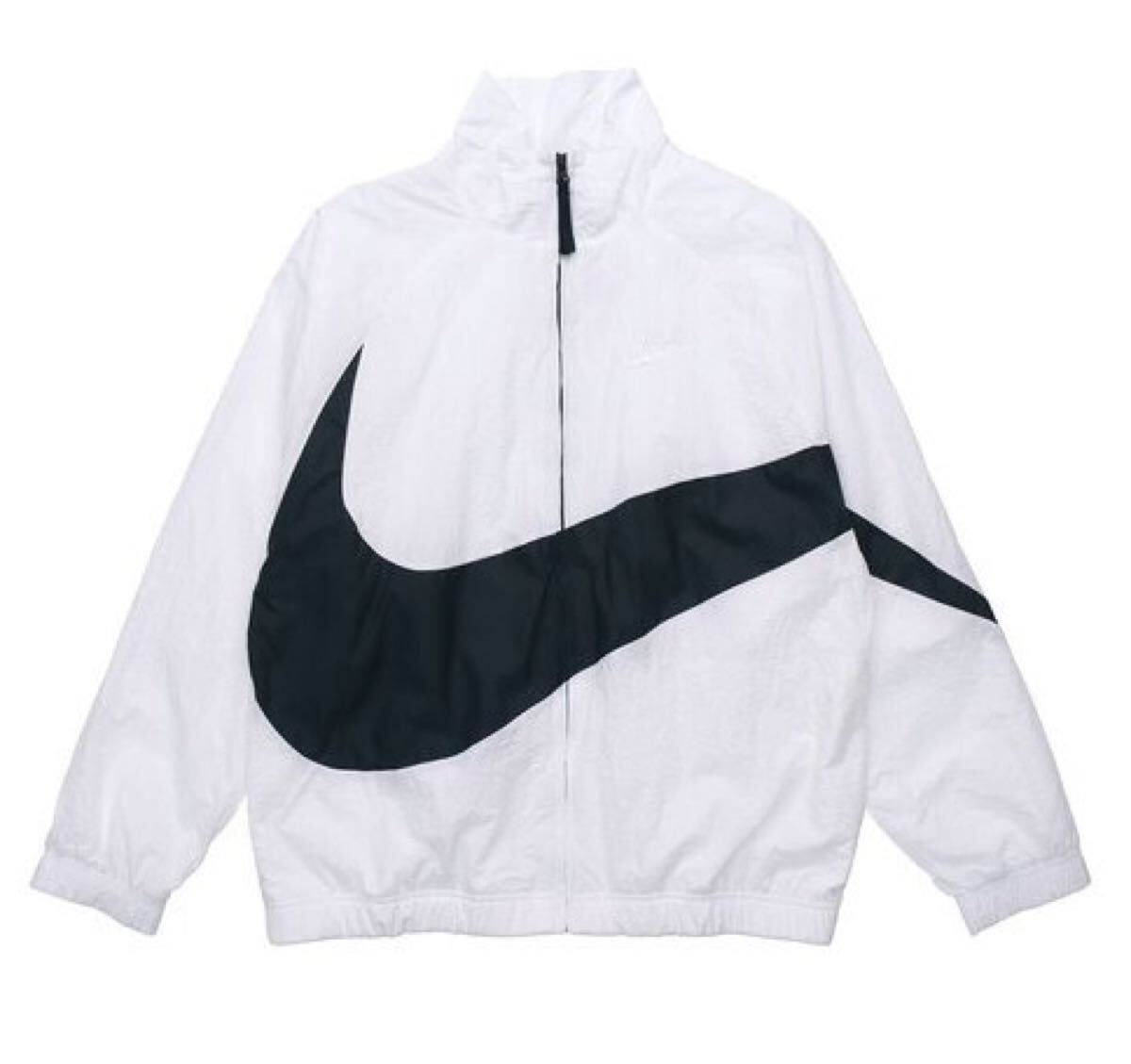 新品 送料込 NIKE HBR STMT WOVEN JACKET XLサイズ 白黒 ナイキ ハイブリッド ウーブン ジャケット BIG SWOOSH ビッグ スウッシュ ナイロン