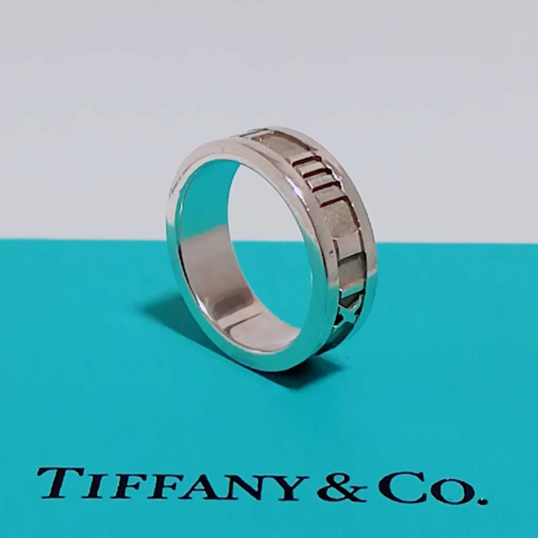 TIFFANY&Co. ティファニー★アトラス シルバー リング★レディース アクセサリー 指輪 リング ナロー 925 11号 即決 送料無料