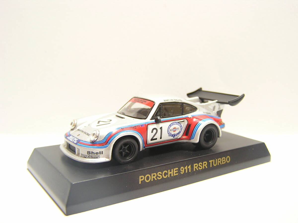 カードなし 京商 1/64 ポルシェミニカーコレクション4 ポルシェ911 RSR ターボ #21 マルティニ サークルK サンクス コンビニ