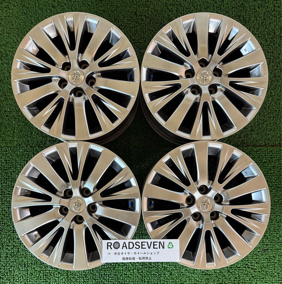 ★TOYOTA トヨタ 純正 18×7.5J +45 PCD114.3 5穴 ハブ:約60mm 4本Set アルミ 中古 ★アルファード ヴェルファイア ★送料無料