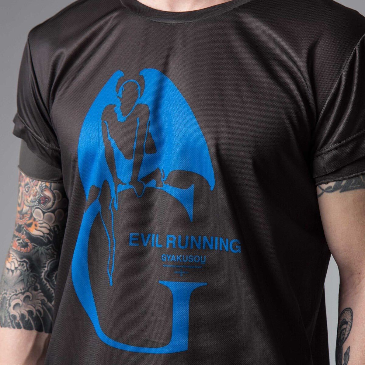 GYAKUSOU ギャクソウ NIKE UnderCover ナイキ アンダーカバー EVIL RUNNING 半袖 Tシャツ メンズ L 吸汗速乾 ドライ