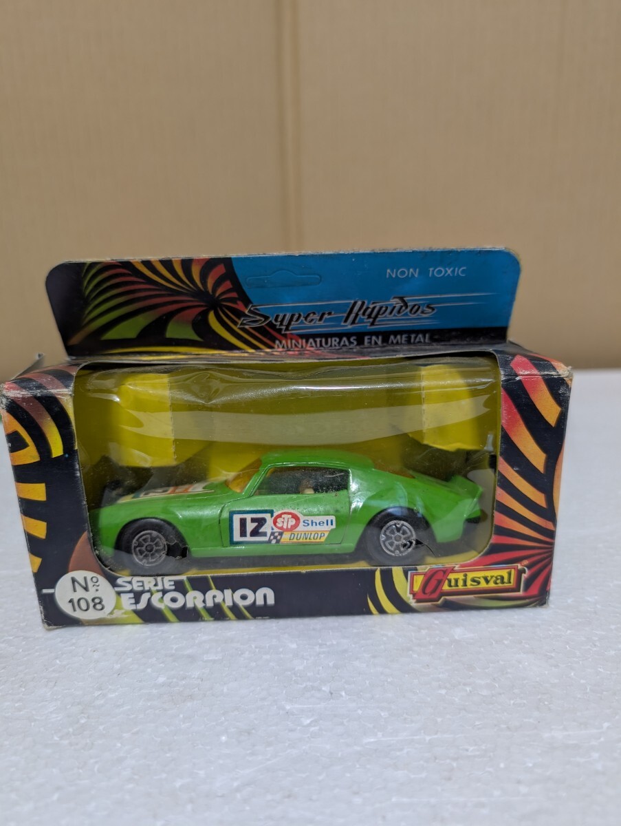 1970年代 当時物 絶版ミニカー GUISVAL ギスバル No.108 CHEVROLET CAMARO シボレー カマロ 1/37 MADE IN SPAIN 