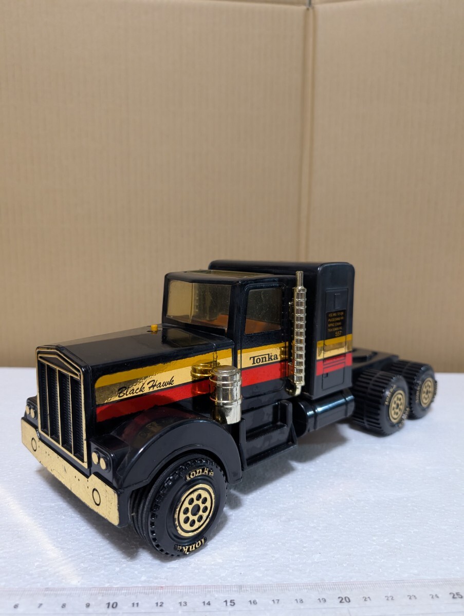 1978年 昭和当時物 トンカ TONKA BIackHawk semitrack ブラック・ホークセミトラック ピータービルト タイプ PETERBILT TYPE MADE IN JAPAN