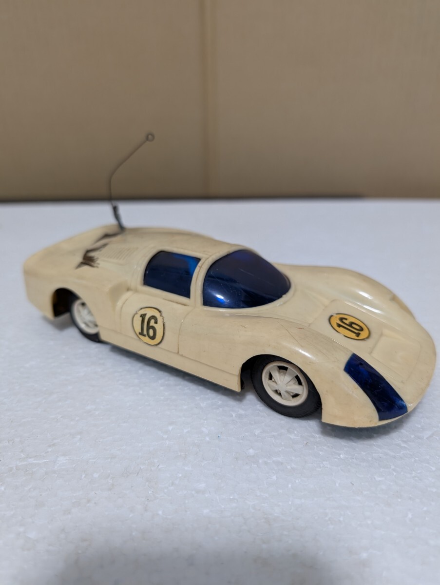 1970年代 当時物 チープトイ 駄菓子玩具 1/24 ？ ポルシェ・カレラ-6 PORSHE CARRERA-6 MADE IN JAPAN 河田玩具 KAWADA ゼンマイ　ジャンク