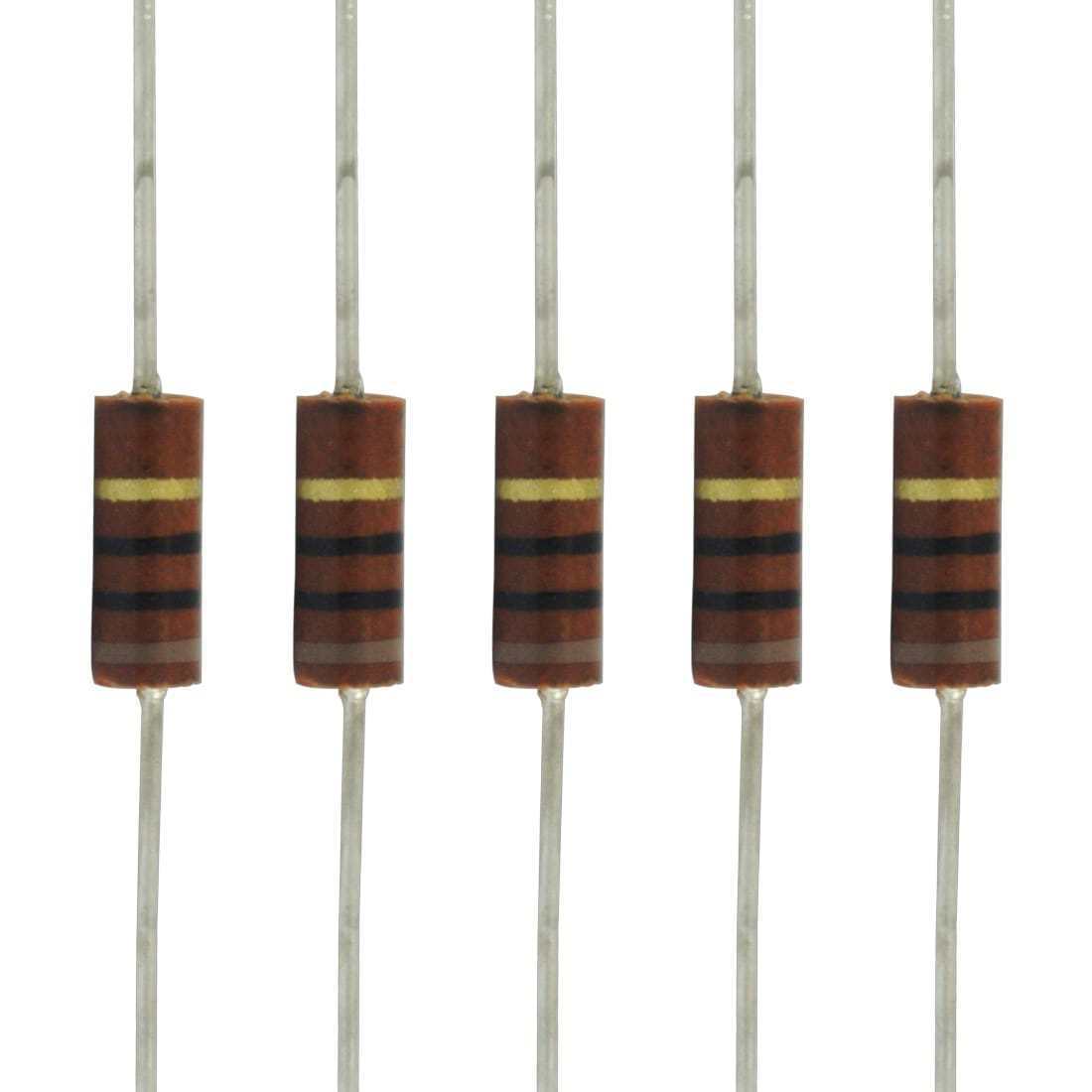 抵抗 Resistors - 0.5 Watt, Carbon Composition, 150 kΩ (5) [送料170円から 同梱可]