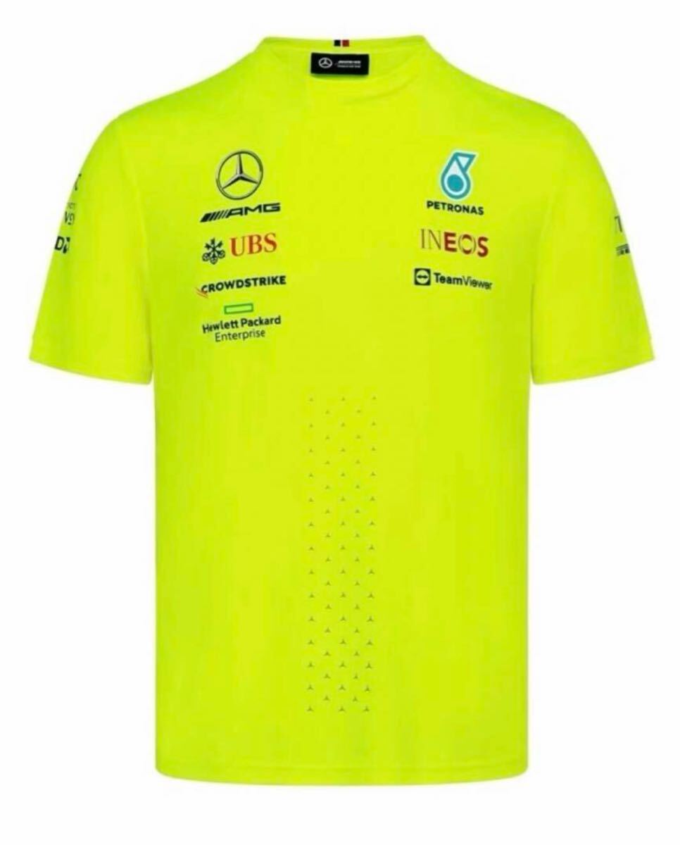 未開封品　AMG ペトロナス メルセデス F1 TEAM オフィシャルSP Tシャツ Mサイズ　イエロー