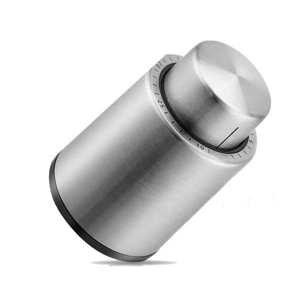 ステンレス　ワインストッパー 栓 バキュームポンプ ワイン 真空包装ポンプ 鮮度 保持 日付スケール 鋼製 ワイン tecc-winestop