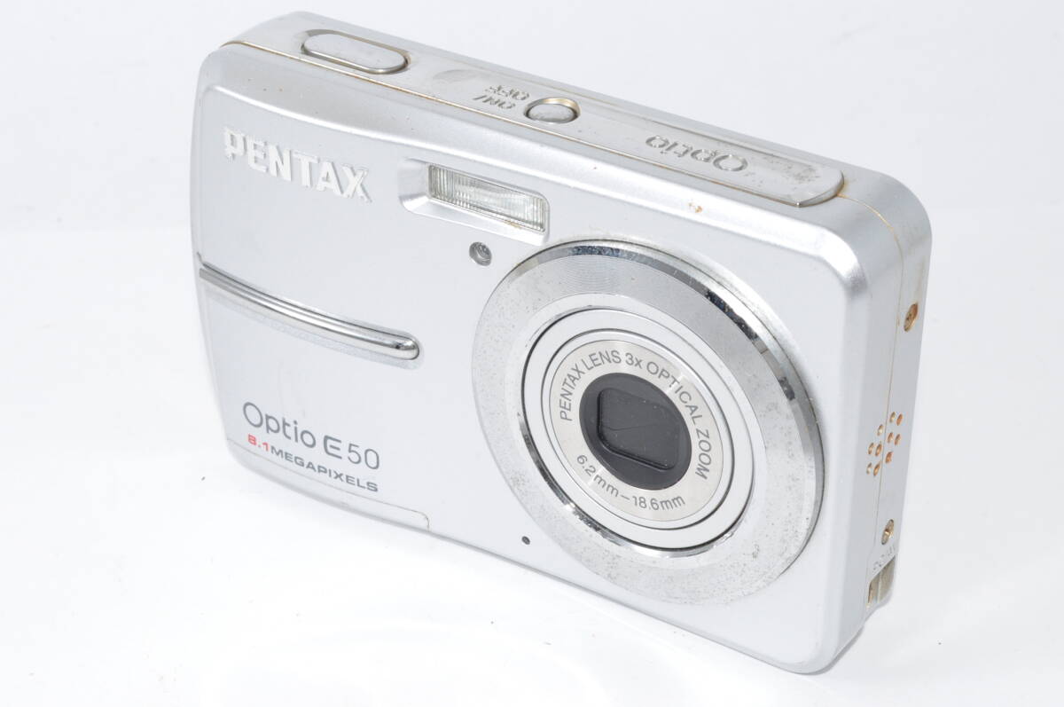 ジャンク扱い ペンタックス PENTAX Optio E50 シルバー ♯A6584