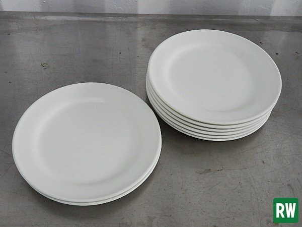 【8枚セット】 ナルミ/NARUMI 中皿 直径200ｍｍ ボーンチャイナ BONE CHINA プレート 光沢なし [3]