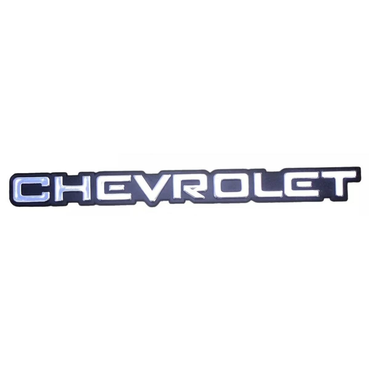 エンブレム 書き GM Chevrolet シボレー 25cmビンテージ リア フード メッキ クラシック カーマッスルカー ピックアップ トラック 同梱