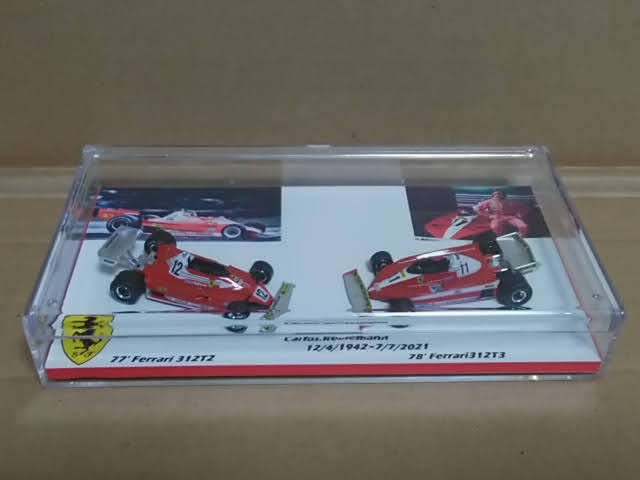 ★サークルK F1 1/64フェラーリ312T2 312T3 ロイテマン 2台 ベルト追加 ケース付き