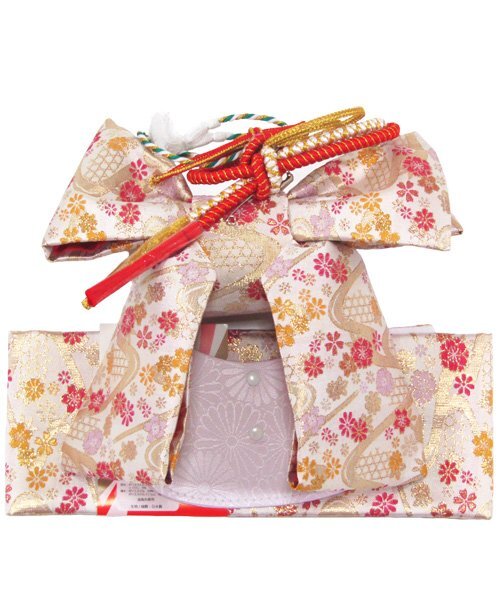 [京の舞姿]七五三 ３歳用結び帯（作り帯）小寸 ogo05 白