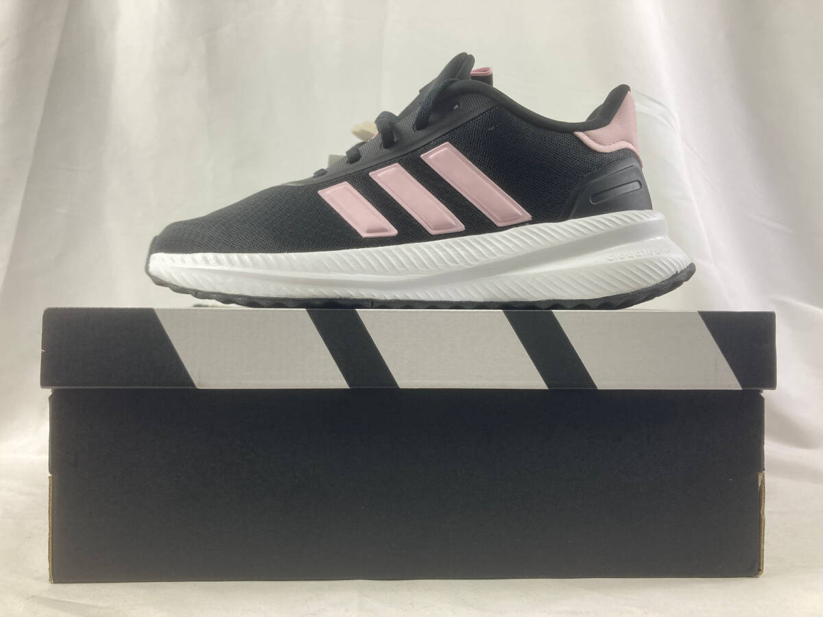 未使用　アディダス　adidas　CLOUDFOAM　クラウドフォーム　スニーカー　ブラック×ピンク　25.5cm　YS-200