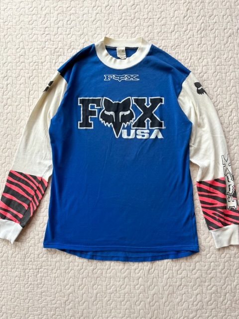 レア/80's/オリジナル★FOX RACING ゼブラ FOXゼブラ USA製 ロンT デーモンブラッドショー モトクロス アーカイブ ビンテージ