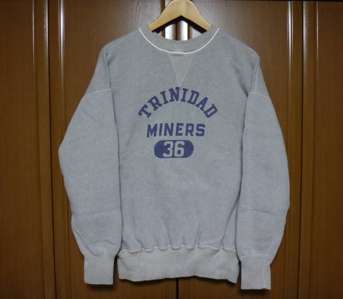 WAREHAUSE（ウエアハウス）Lot.401 Set-in-Sleeve Sweat (セットインスリーブ スウエット) 「TRINDAD」HEATHER GRAY（ヘザーグレー）size44