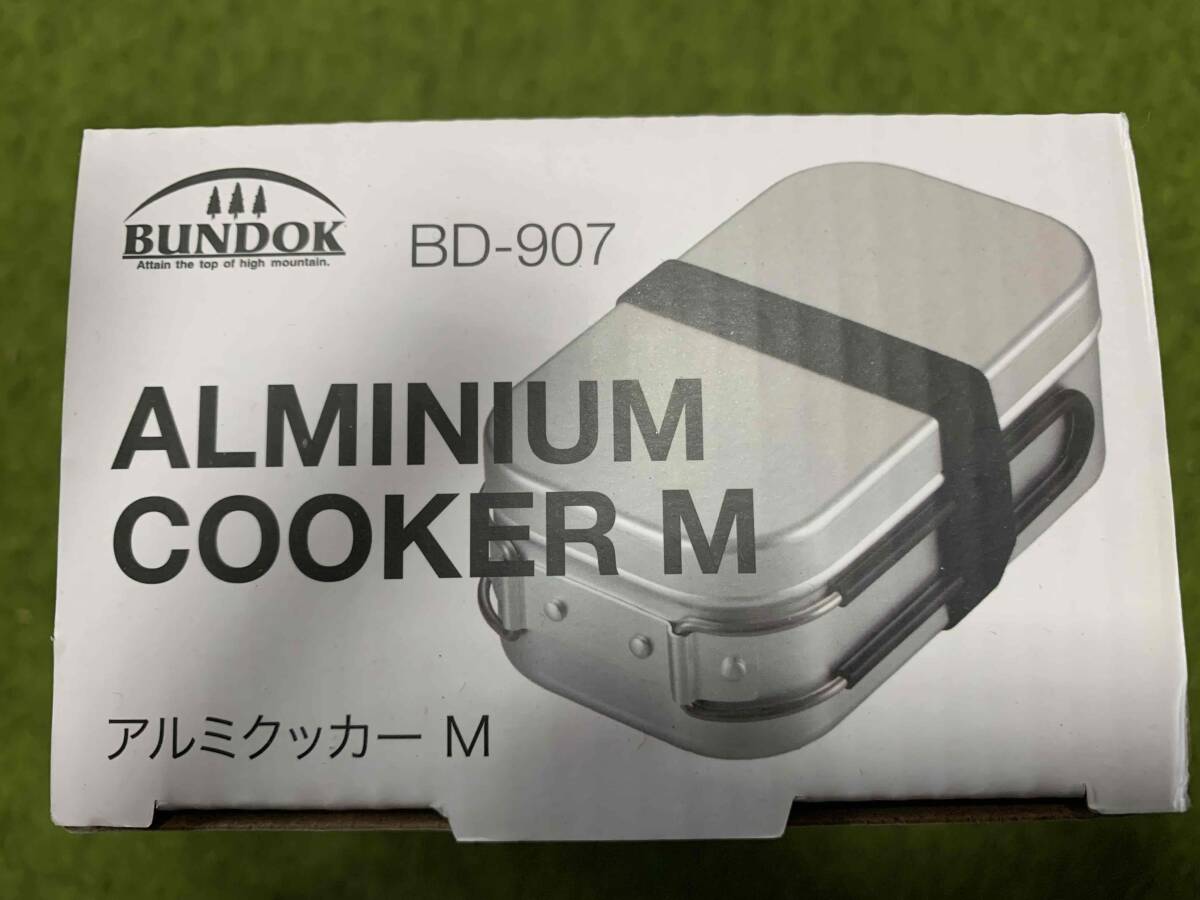 未使用 BUNDOK アルミクッカー Ｍ BD-907 ソロキャンプ コッヘル メスティン 調理器具 定形外郵便 送料無料