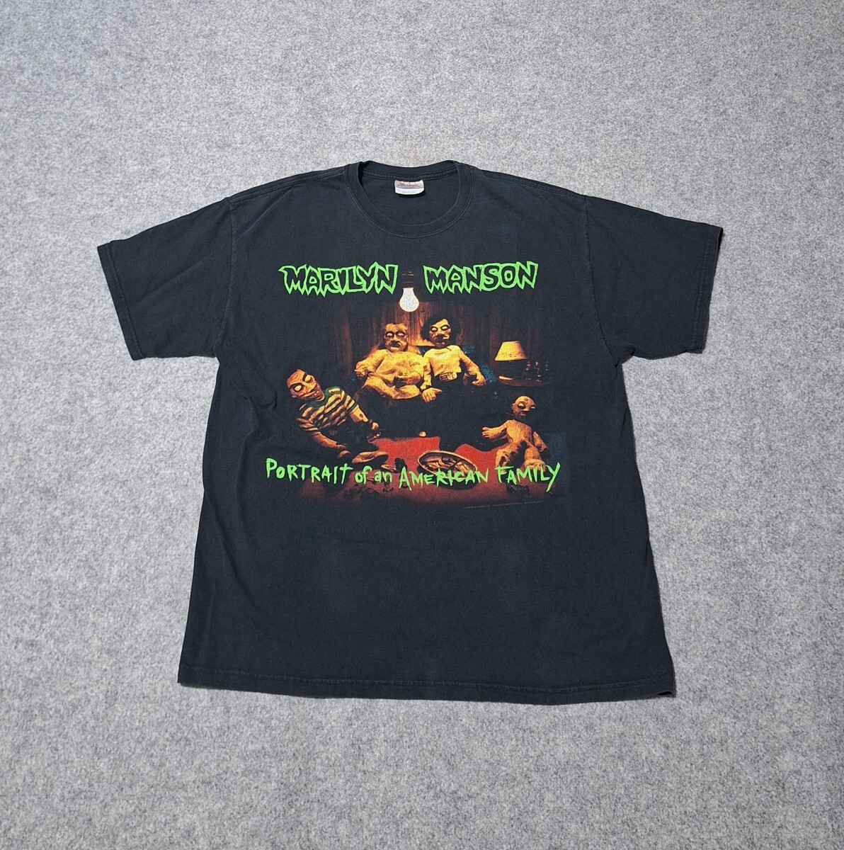 希少　00s　 マリリンマンソン バンドt Tシャツ L 2008 MARILYN MANSON PORTRAIT OF AN AMERICAN FAMILY 90s