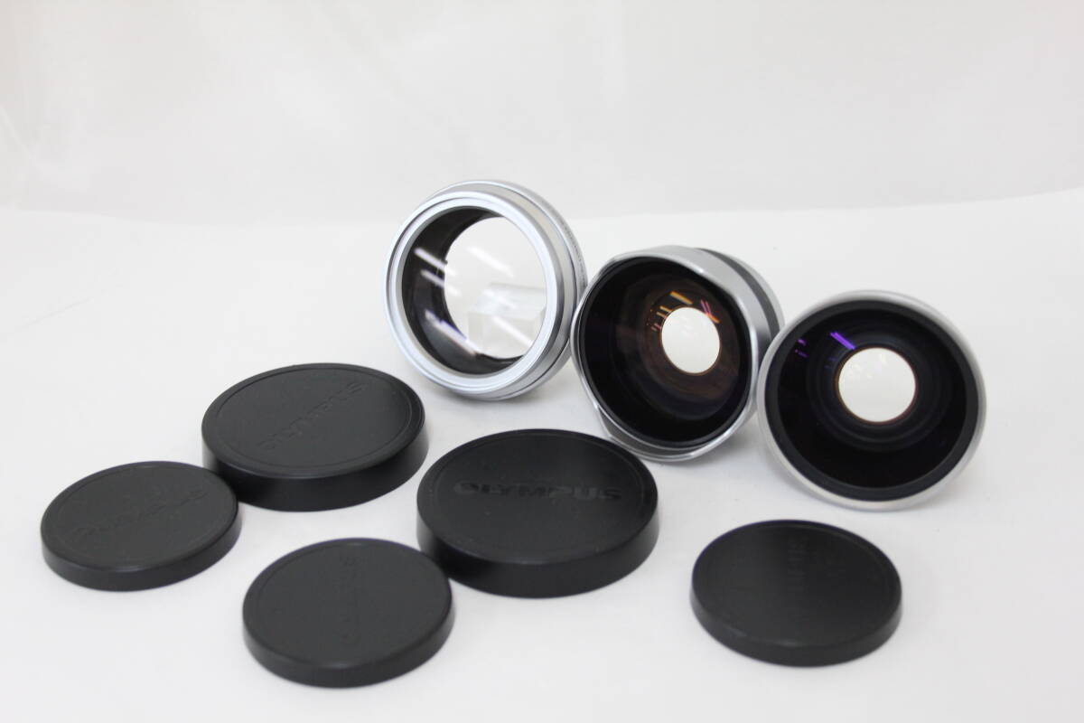 【返品保証】 オリンパス Olympus Fisheye Converter FCON-P01 + MCON-P01 + WCON-P01 e129