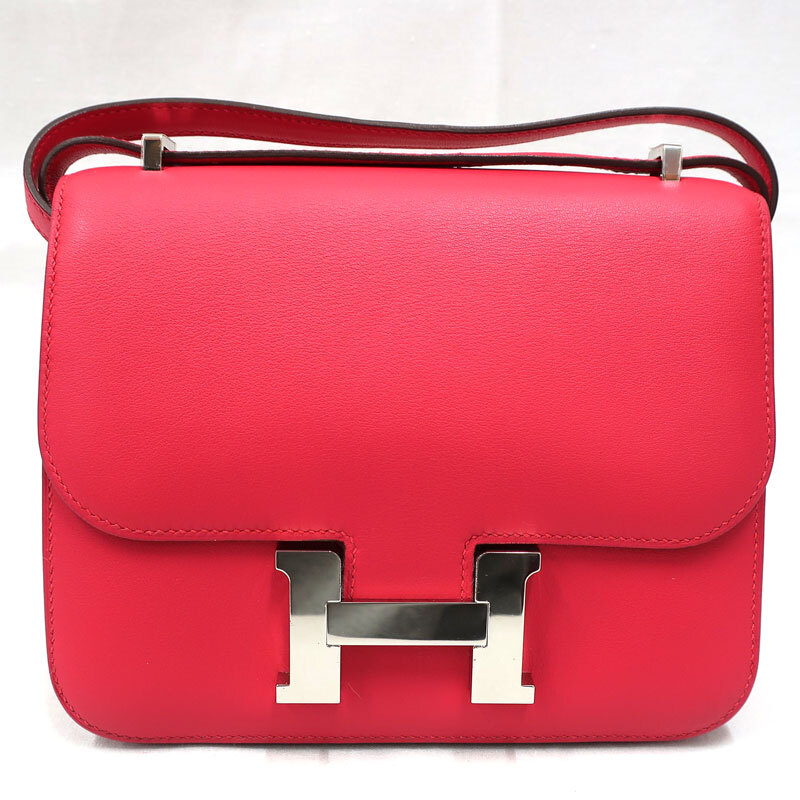 【美品】HERMES／エルメス　コンスタンス3 ミニ　ヴォースイフト　ローズエクストリーム　C刻印　ショルダーバッグ　700020184