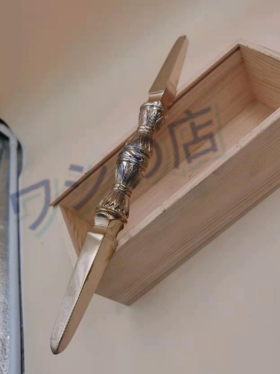 PH-01521【 大々型◆金剛杵◆独鈷杵◆高さ32cm】 密教法具・寺院仏具・真鍮製・手道具・ 魔除け