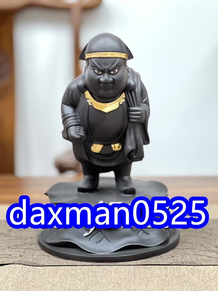 「密教法具 寺院用仏具」大黒天 仏具 仏教 工芸品 真鍮製 高さ28cm