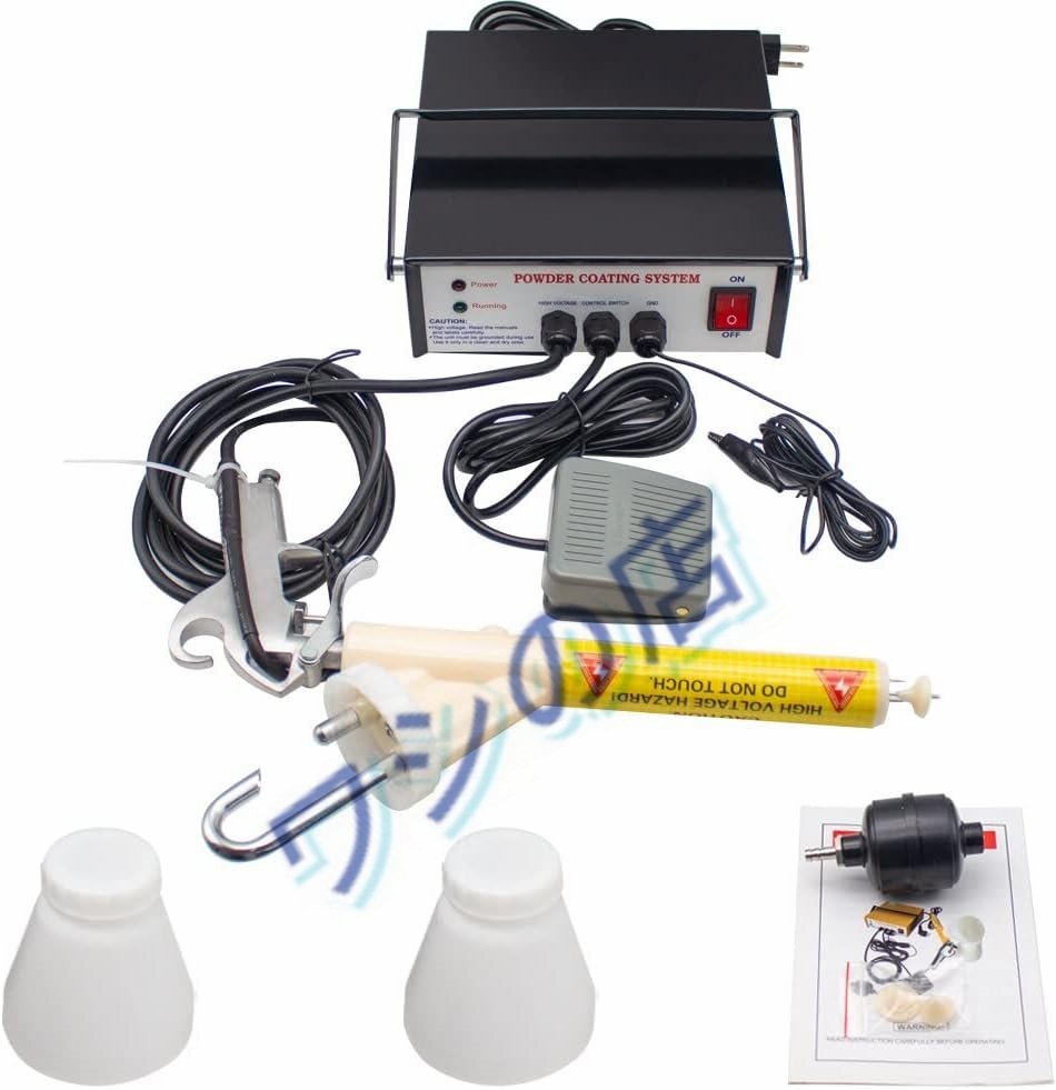 PH-0150 ポータブル粉体塗装システム ペイントガン コートの静電塗装機 5段階調整可能 (110v)