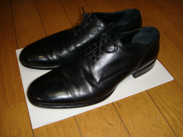 正規 廃盤 レア Dior HOMME ディオールオム メンズ レザーシューズ ビジネスシューズ ドレスシューズ ダービーシューズ 本革 革靴 黒 40