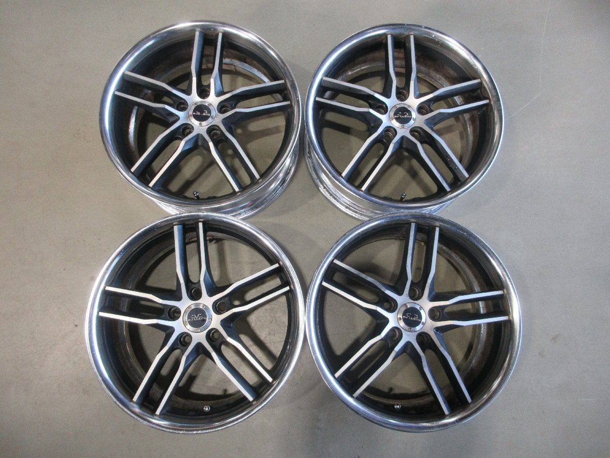 (R07/04/10) ■18インチ 社外アルミホイール / ウェッズ ヴィレンズ BVILLENS / 18X7.5J+48 / 5H PCD114.3 / 4本 / 中古