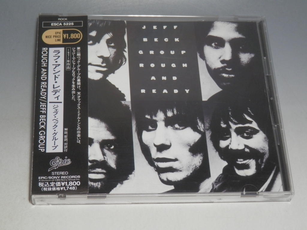 ◇ JEFF BECK GROUP ジェフ・ベック・グループ ROUGH AND READY ラフ・アンド・レディ 帯付CD ESCA-5225 コージー・パウエル