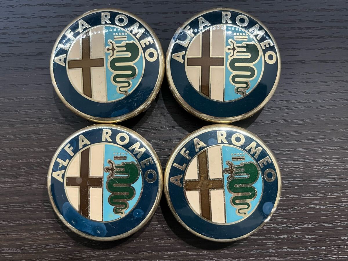 アルファロメオ 純正センターキャップ 50mm 中古4枚 C403 ALFA ROMEO