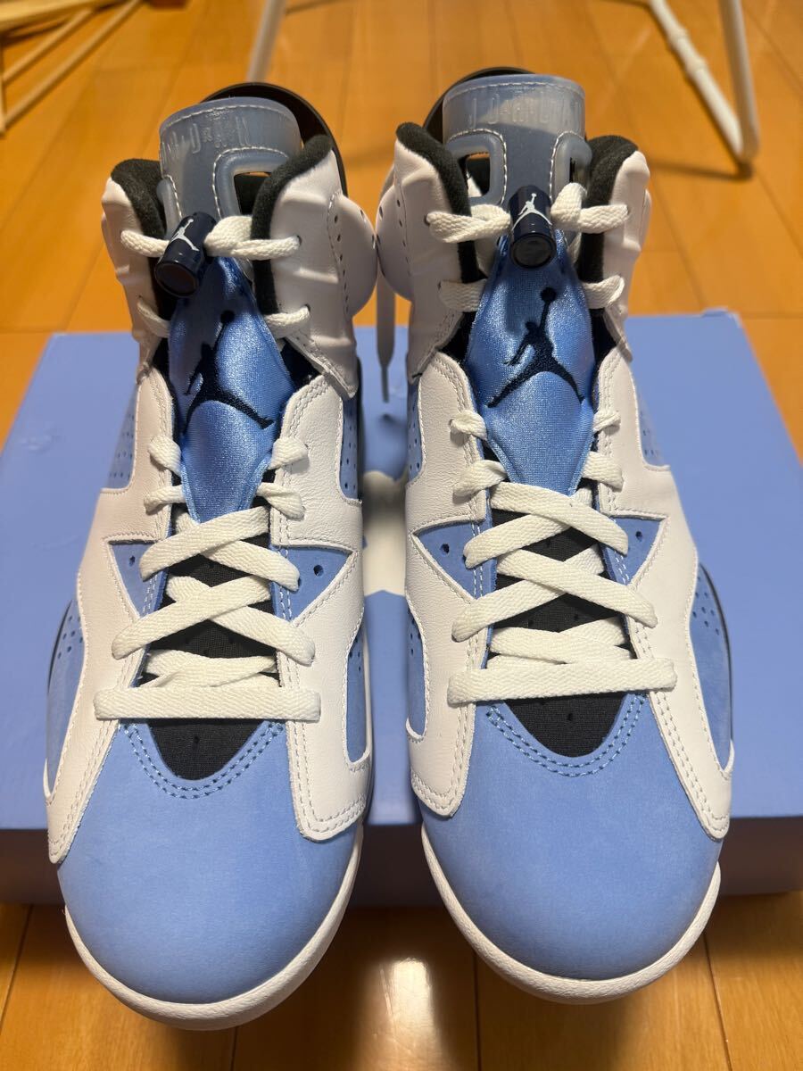 送料無料　新品未使用　Nike Air Jordan 6 RETRO UNC ナイキエアジョーダン6 レトロ　26cm ユニバーシティブルー　メンズスニーカー　