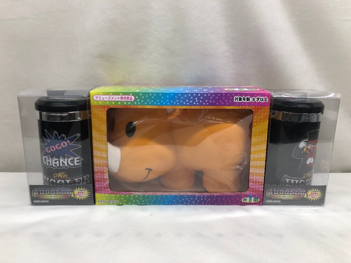 【未使用】Mr. JUGGLER ミスタージャグラー アッシュトレイ 2個　ツノっち ソフビフィギュア　計３点まとめ