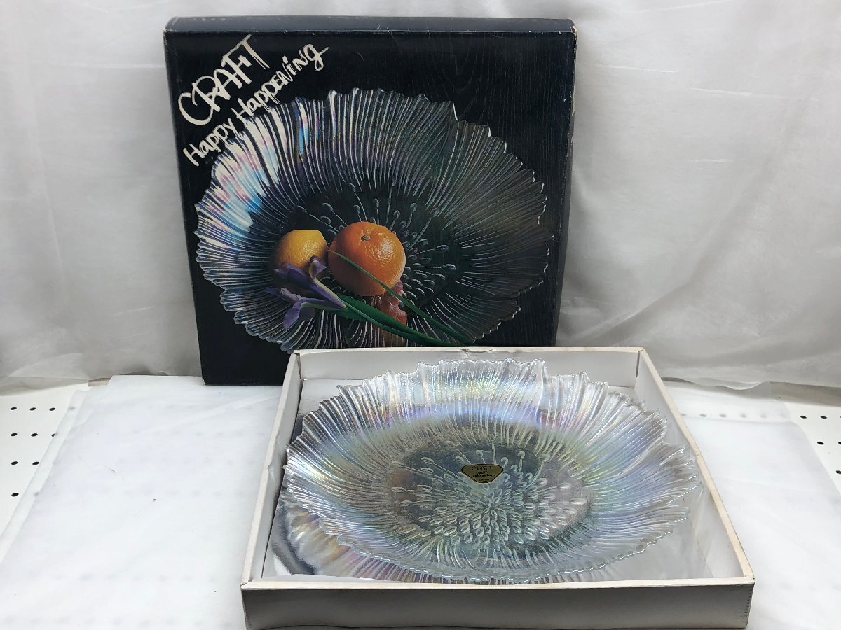 カメイガラス株式会社 Happy Happening　花大皿　SC-1208-1