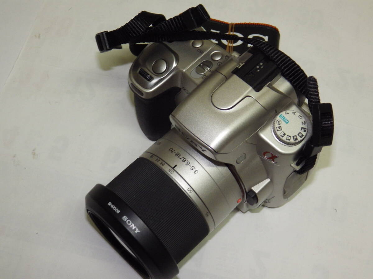 ■美品 デジタル一眼レフ ソニーα300◆SONY DSLR-A300◆レンズDT18-70mm◆スマートテレコン◆チルト液晶◆充電池充電器付き◆動作確認済■